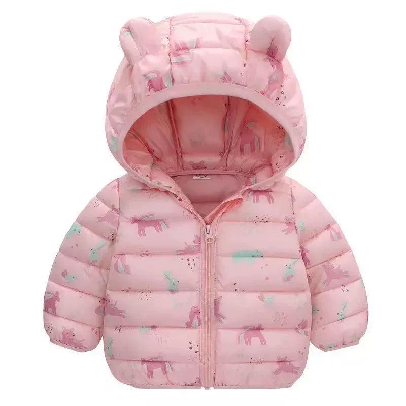 Baby Girls Cartoon Bear Zipper Jackets - ClubOn