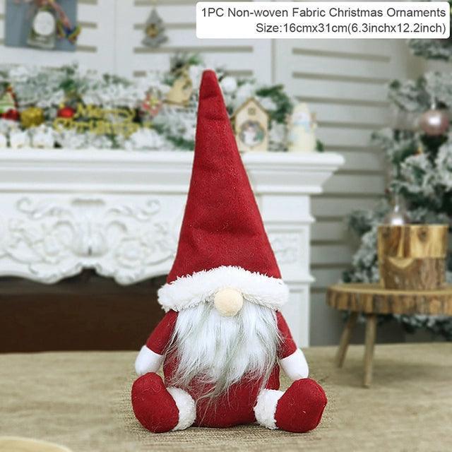 Merry Christmas Gnomes Elf Dolls | Holiday Table Decor for Home - ClubOn