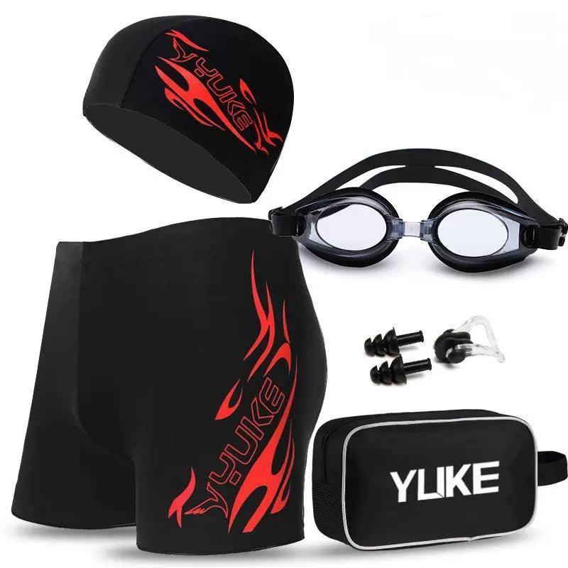 Men's Swimming Set | Swim Trunks, Glasses, and Cap - ClubOn