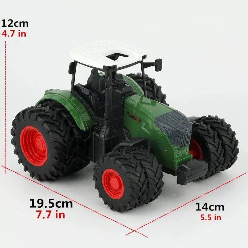 Tractor Toy Car Model with Trailer & Accessories – Kids’ Simulation Toy - ClubOn