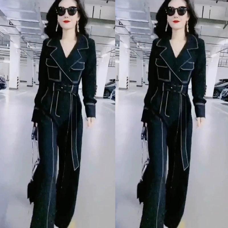 Elegant Long-Sleeved Jumpsuit for Women - ClubOn