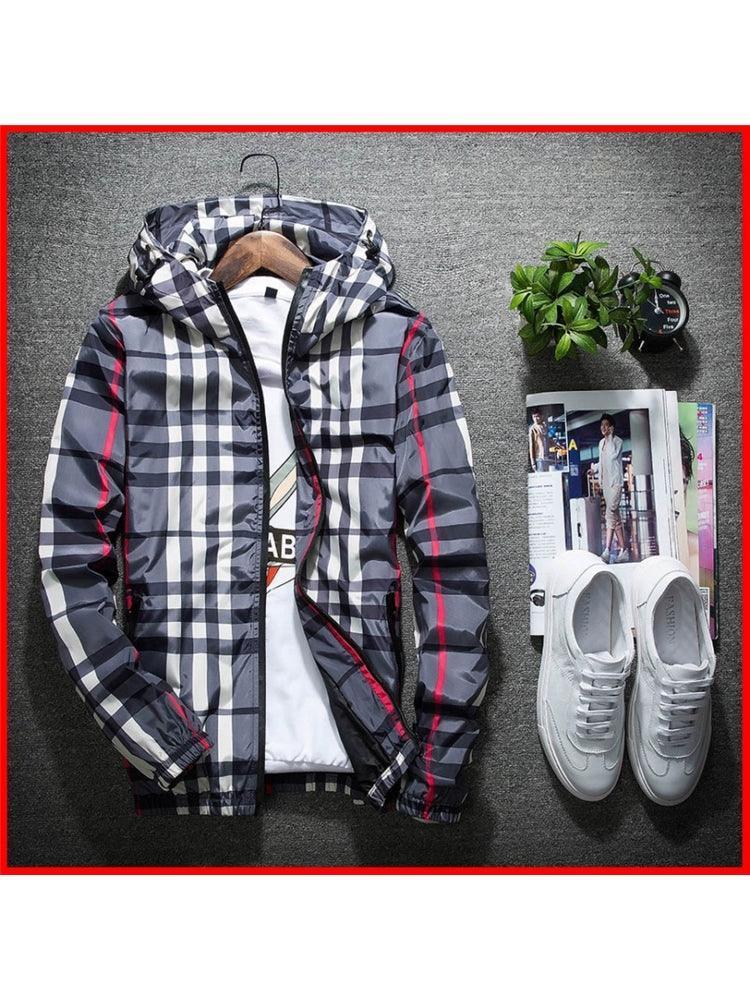 Men's Windbreaker Coat Jacket – Casual Sweatshirt Outerwear - ClubOn