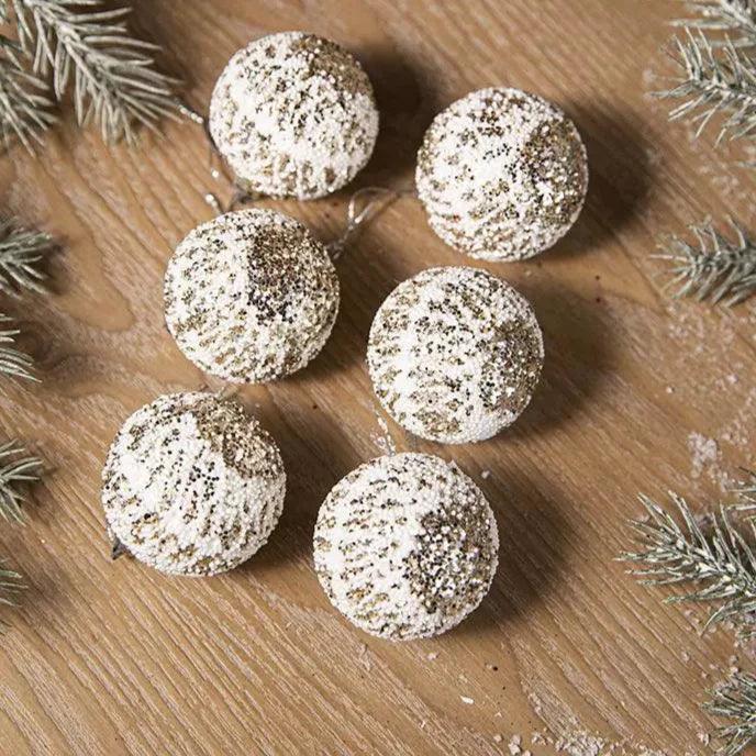 Christmas Sequin Pompom Ball Tree Decorations - ClubOn