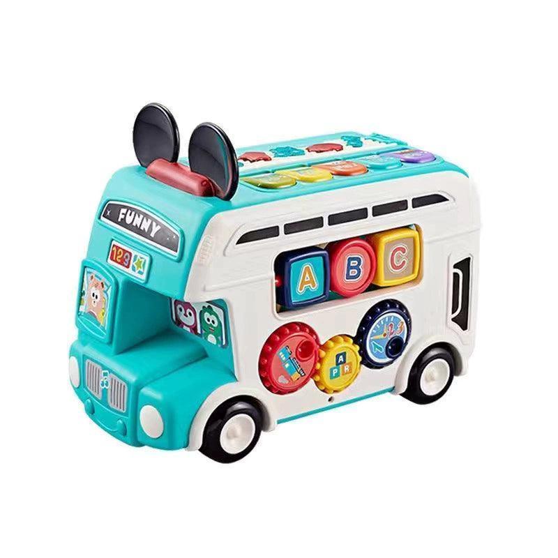 Hongxing Fun Building Block Bus – Educational Toy with Light & Music - ClubOn