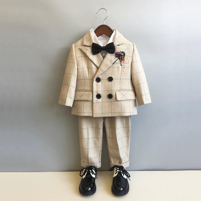 Children's Suit Set for One-Year-Old Baby Boy – Birthday Party Flower Girl Boy Handsome Prince Suit - ClubOn