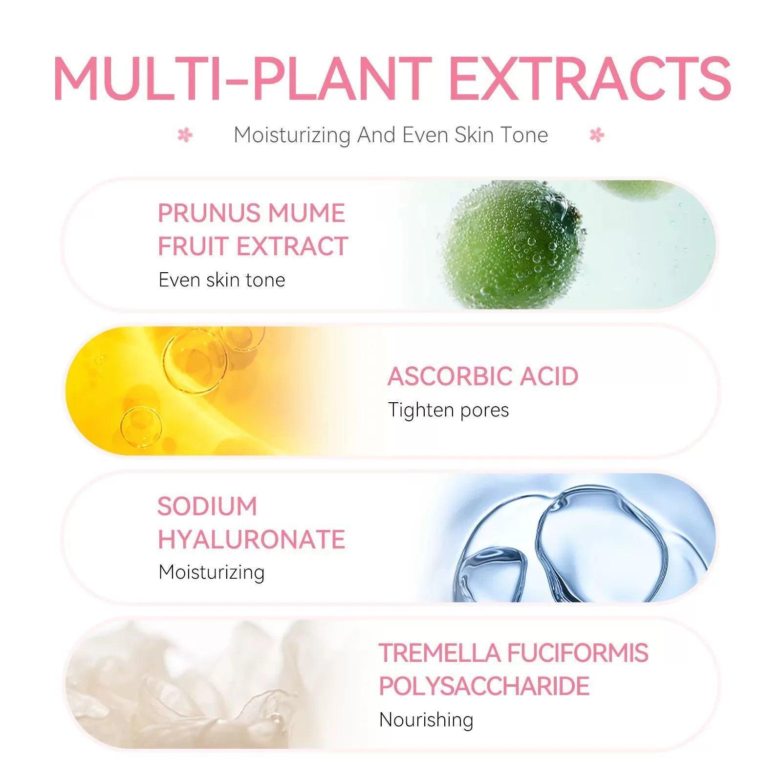 Japan Sakura Facial Care Set – Serum, Mask & Moisturizing Cream - ClubOn