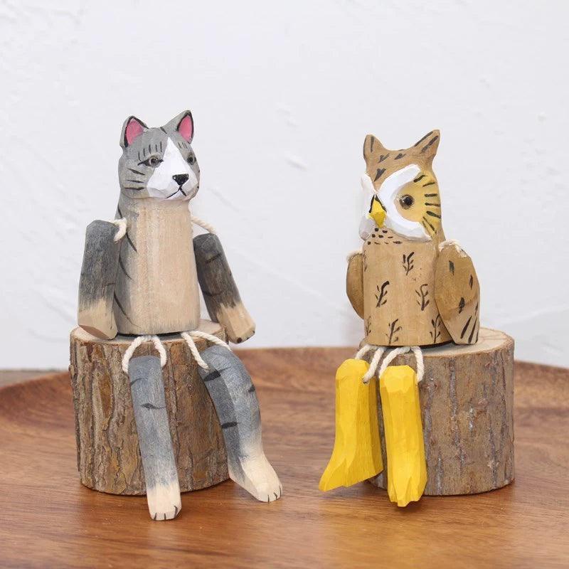 Doll Duck, Cat, and Owl Figurines – Creative Home Decor Accessories - ClubOn