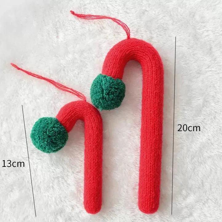 Christmas Yarn Weaving Crutches – Handmade Holiday Decorations - ClubOn