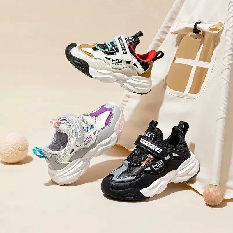 Boys' Autumn Leather Sports Shoes - Stylish & Durable - ClubOn