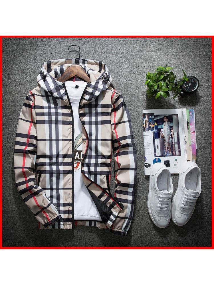 Men's Windbreaker Coat Jacket – Casual Sweatshirt Outerwear - ClubOn