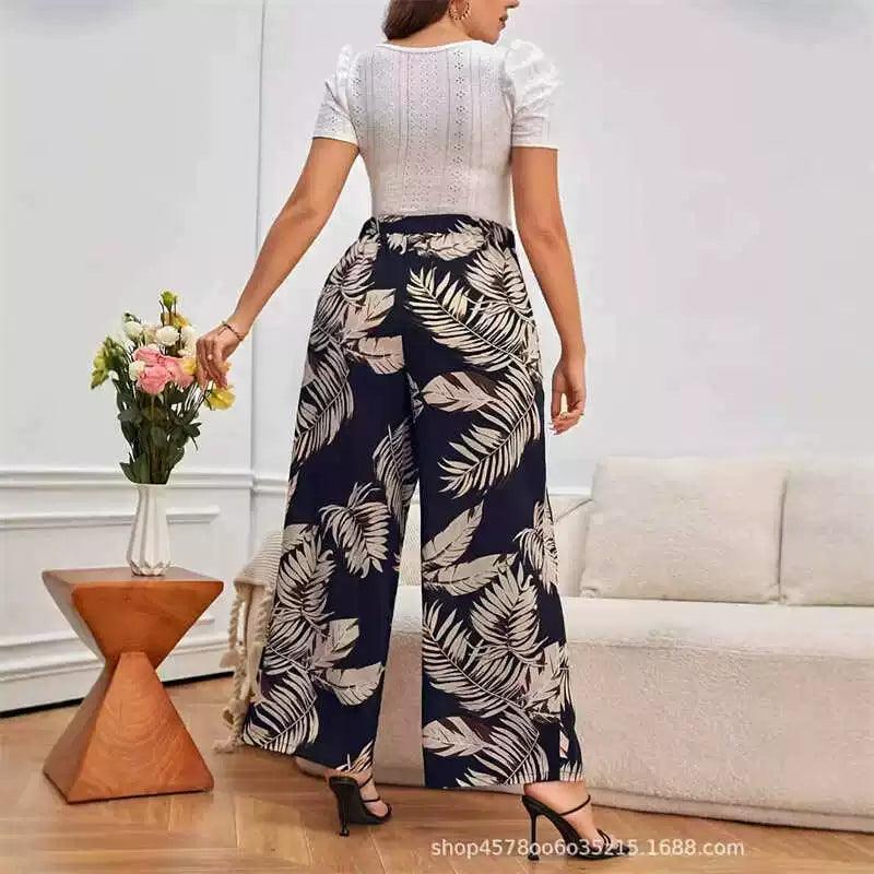 Plus Size Loose Wide-Leg High-Waist Pants for Women – Up to 5XL - ClubOn