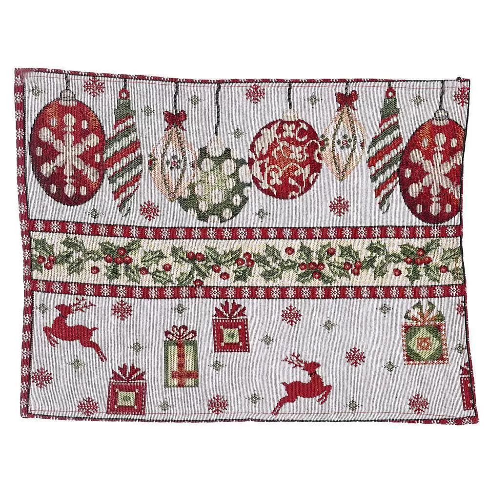 Knitted Fabric Placemats | Christmas Home Decor for Dining Tables - ClubOn