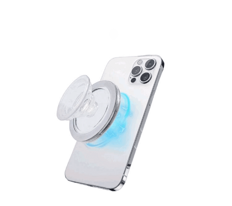 MagSafe Magnetic Transparent Airbag Phone Holder – Universal for Apple & Android - ClubOn