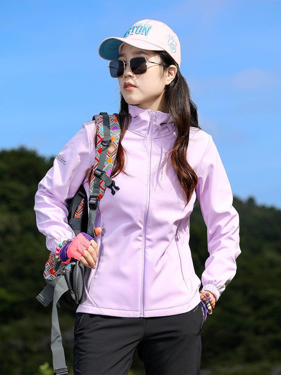 Women’s Outdoor Soft Shell Fleece Jacket - ClubOn
