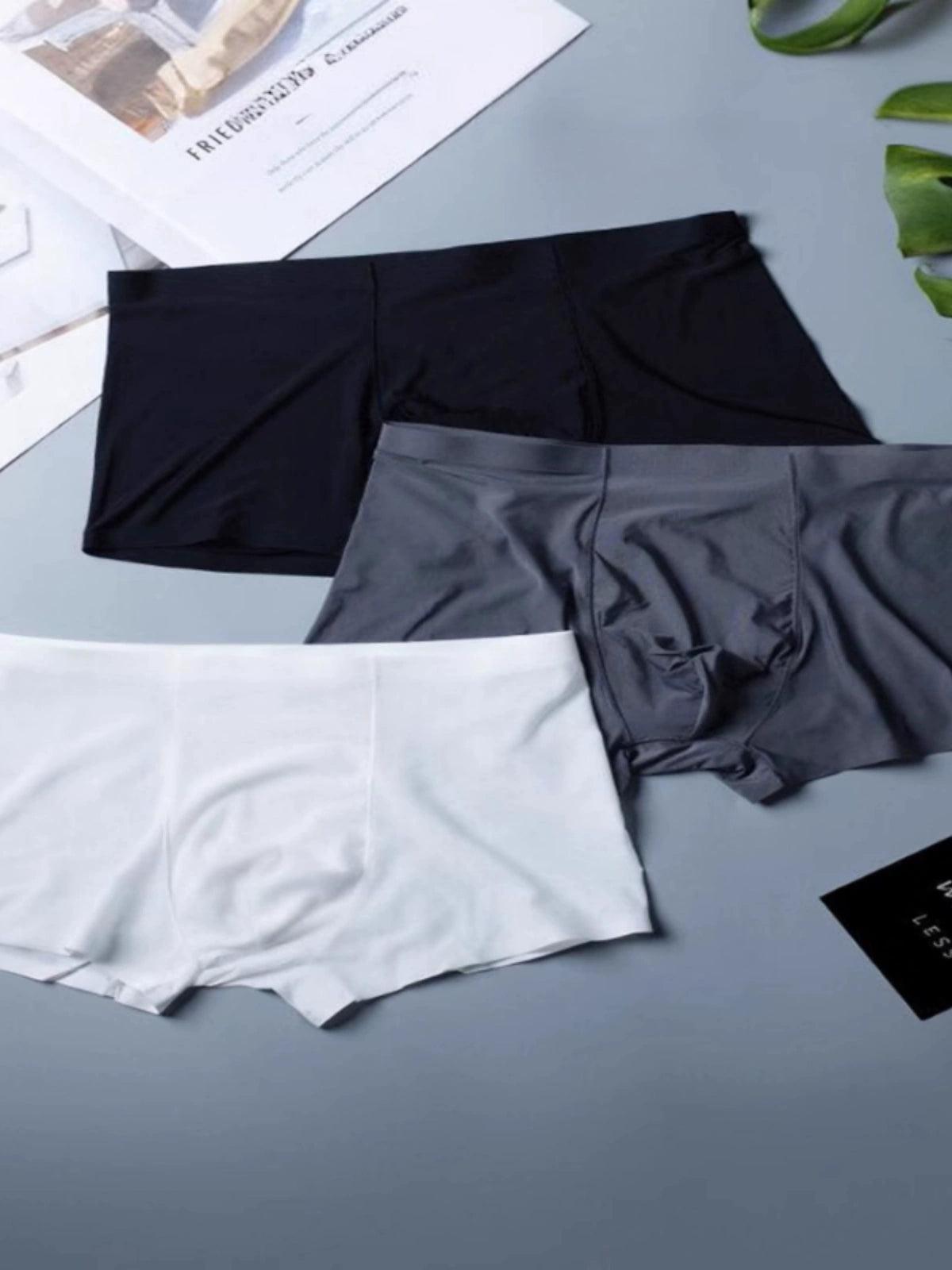 Men's Ice Silk Seamless Boxer Briefs - Comfortable & Breathable - ClubOn