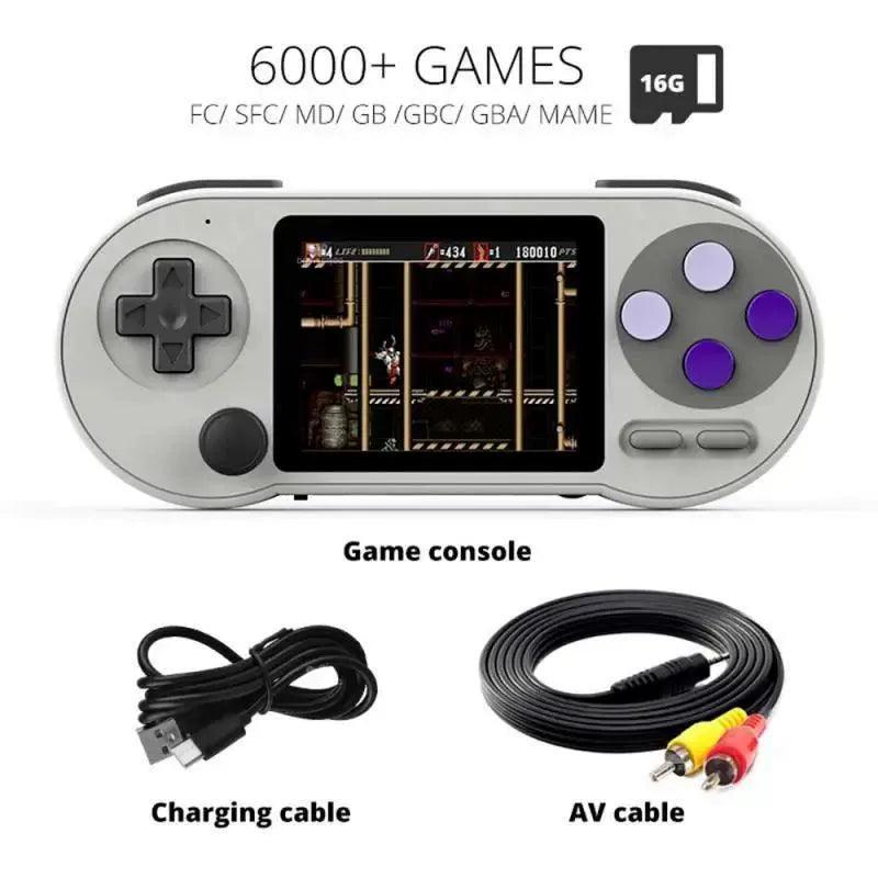SF2000 Portable Video Game Console - 3" IPS Screen, Handheld Gaming - ClubOn