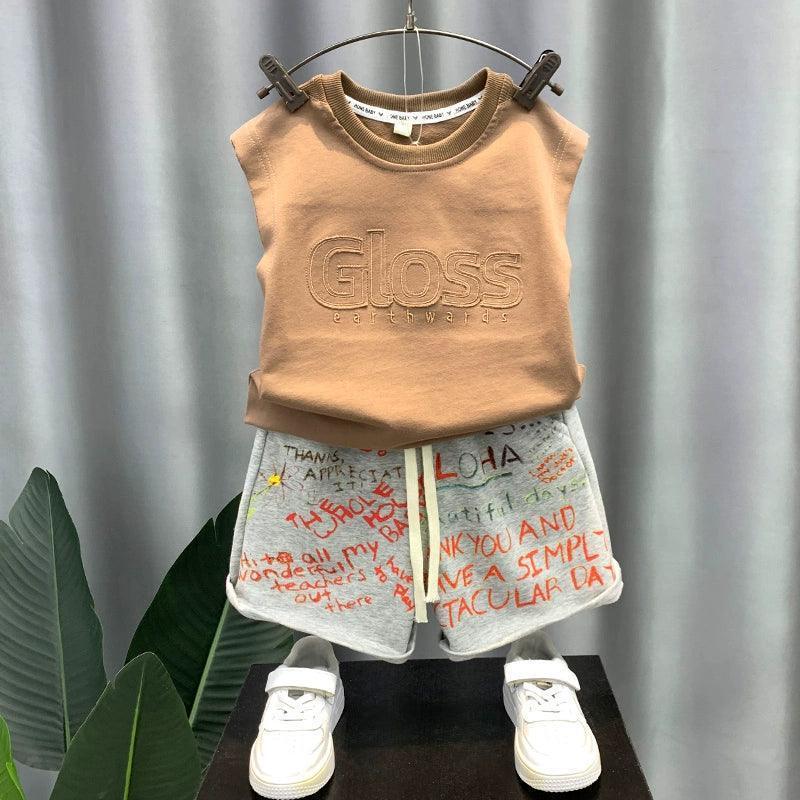 Boy Summer Vest Suit – Stylish & Fashionable - ClubOn