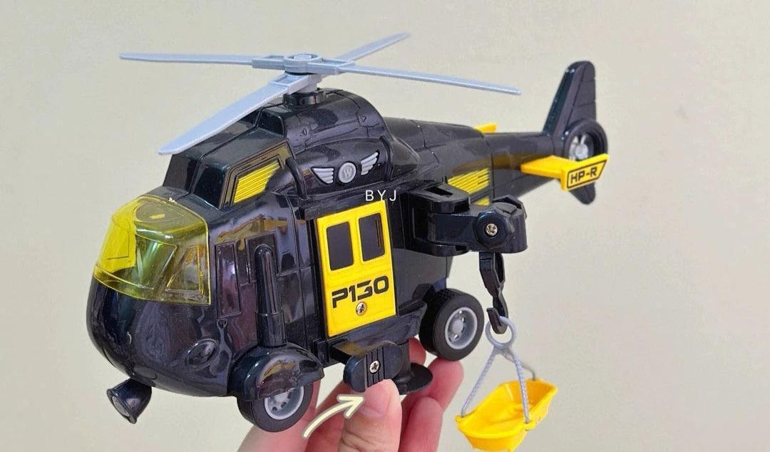 Inertial Art Car Play Plane & Engineering Vehicle – Sound & Light Toy - ClubOn