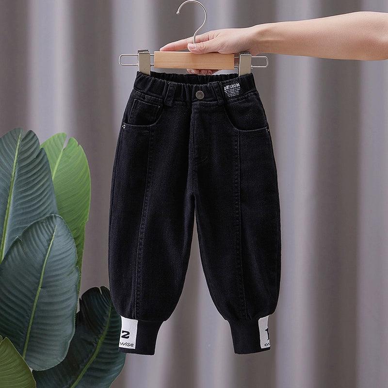 Trendy Boys' Casual Cuffed Jeans - ClubOn