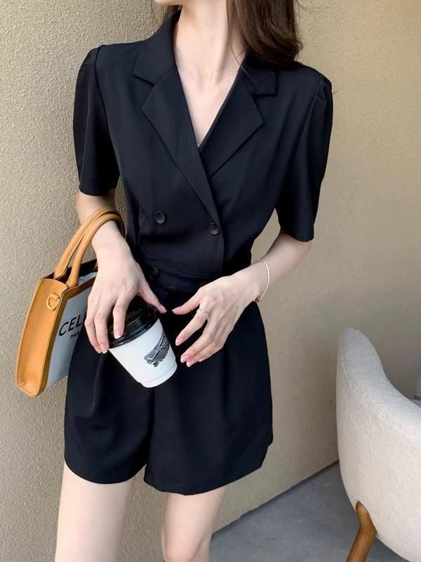 French Style High Waist Jumpsuit for Women - ClubOn