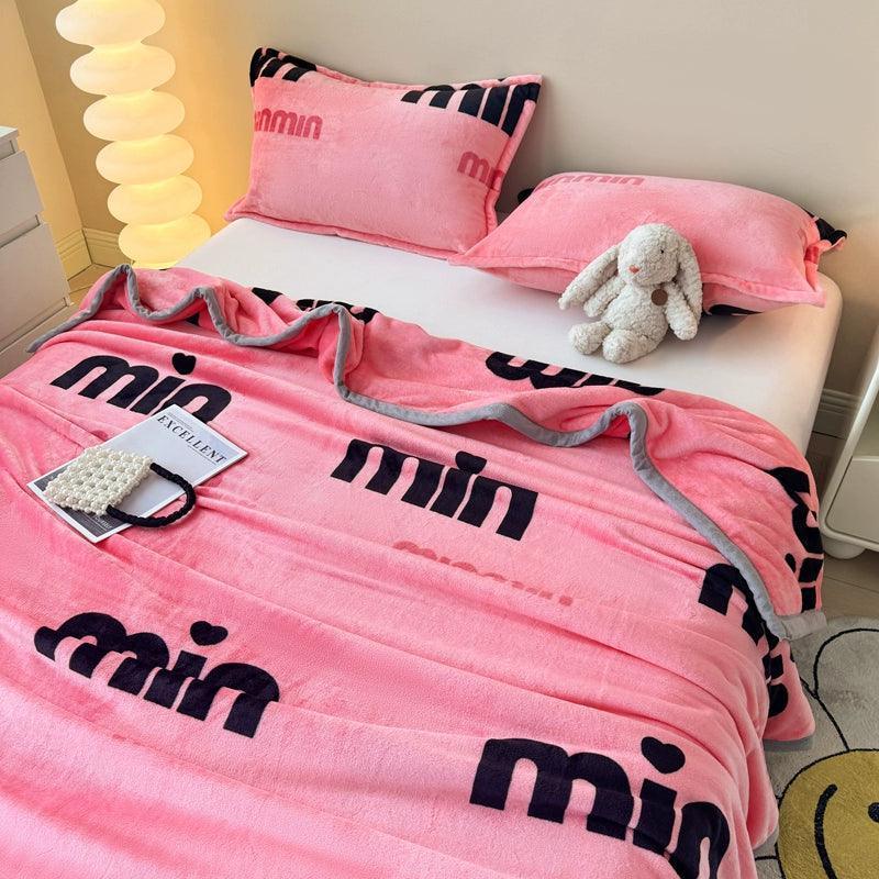 Milk Fleece Blanket – Winter Flannel & Coral Fleece Plus Velvet Nap Throw - ClubOn