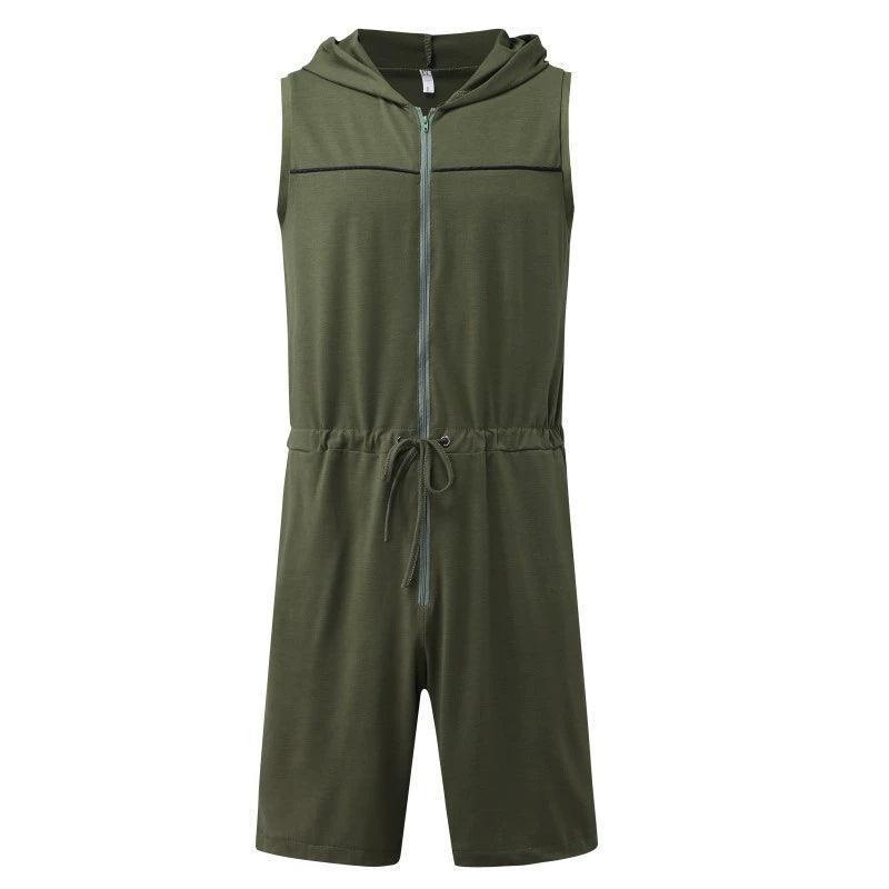 Men’s Casual Jumpsuit – Hooded Sports Outerwear, Sexy Trendy Style - ClubOn