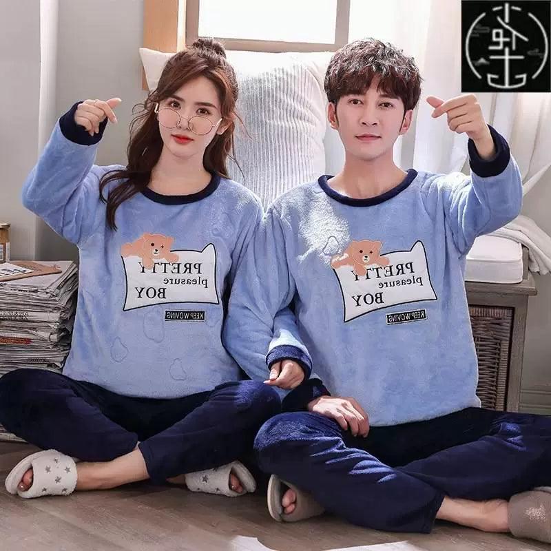 Couple Pajamas Set Winter Men & Women Homewear Pajamas - ClubOn
