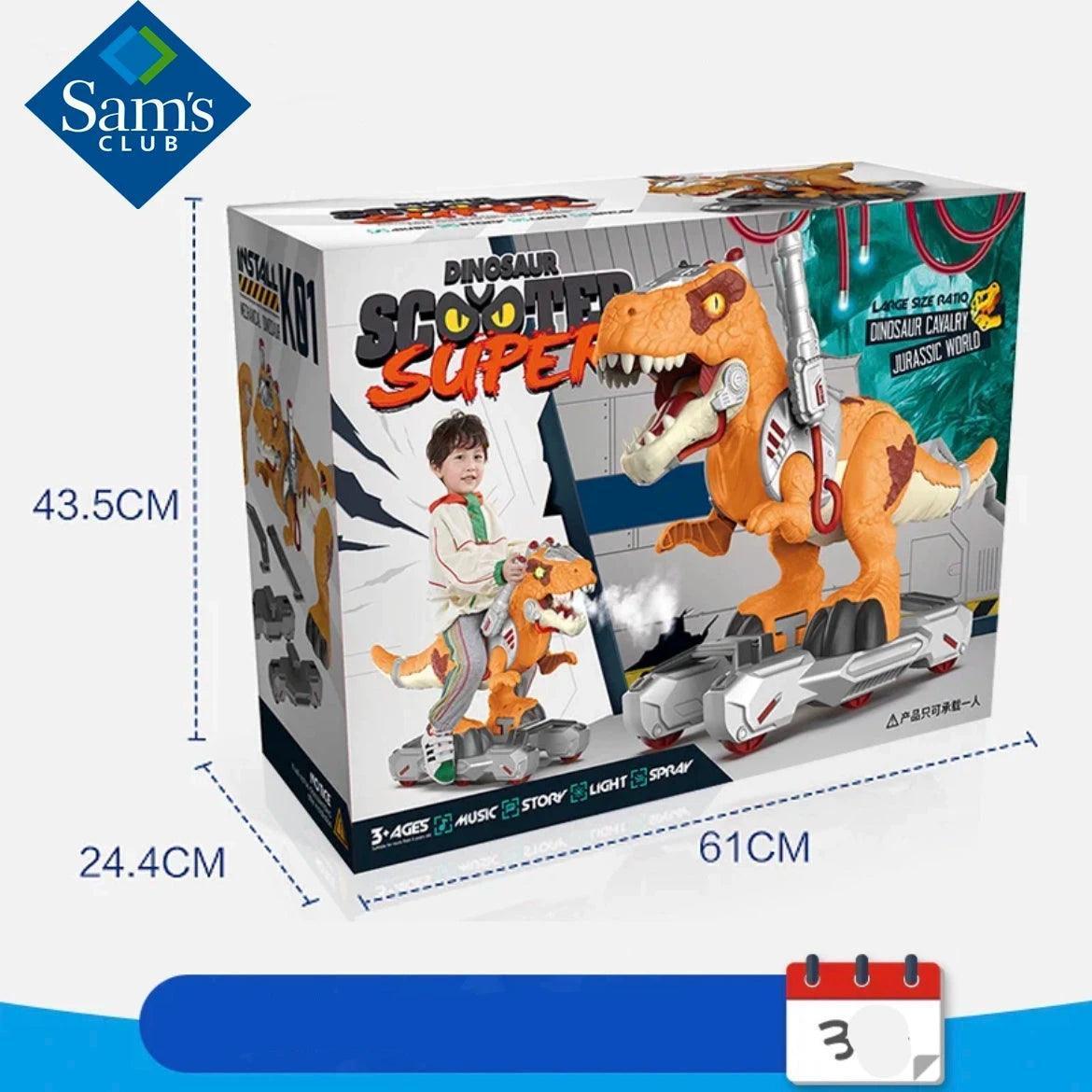 Sam’s Dinosaur Scooter Toy – Electric Tyrannosaurus Rex with Spray - ClubOn