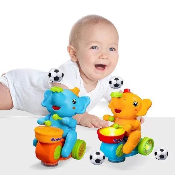 Musical Walking Elephant Toy – Light-Up Singing Toy with 2 Modes - ClubOn