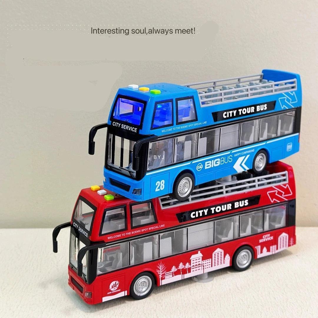 Artistic Inertia Bus Toy – Double-Decker Convertible for Girls - ClubOn