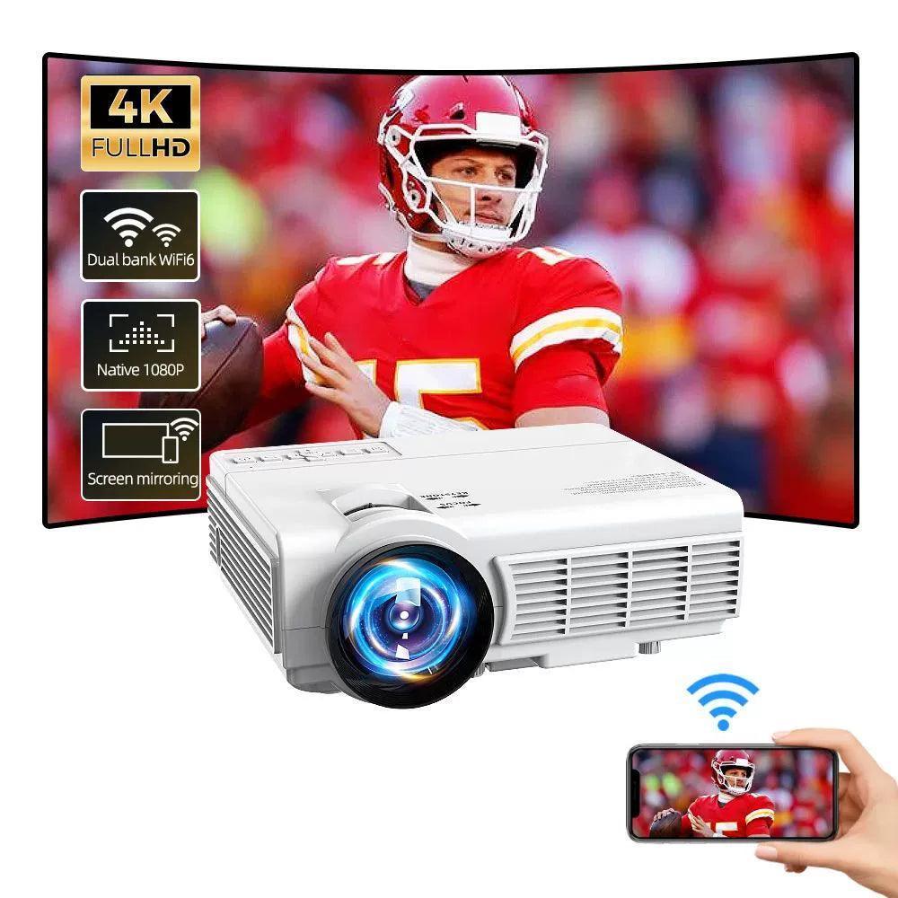 Powerful Portable Projector 4K Home Theater Beamer for Smartphones - ClubOn