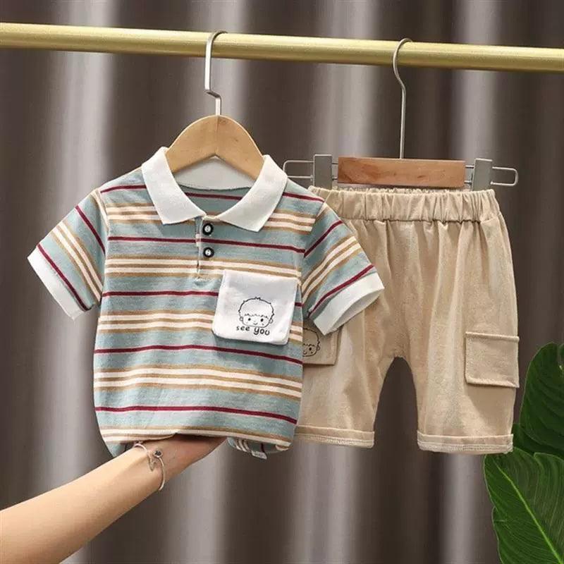 Cotton T-Shirt & Shorts Set for Baby Boys - ClubOn