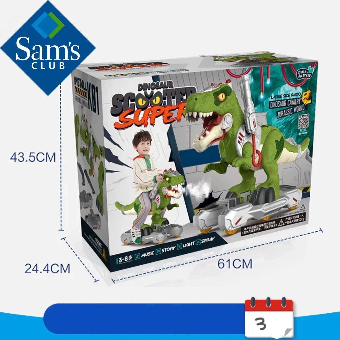 Sam’s Dinosaur Scooter Toy – Electric Tyrannosaurus Rex with Spray - ClubOn