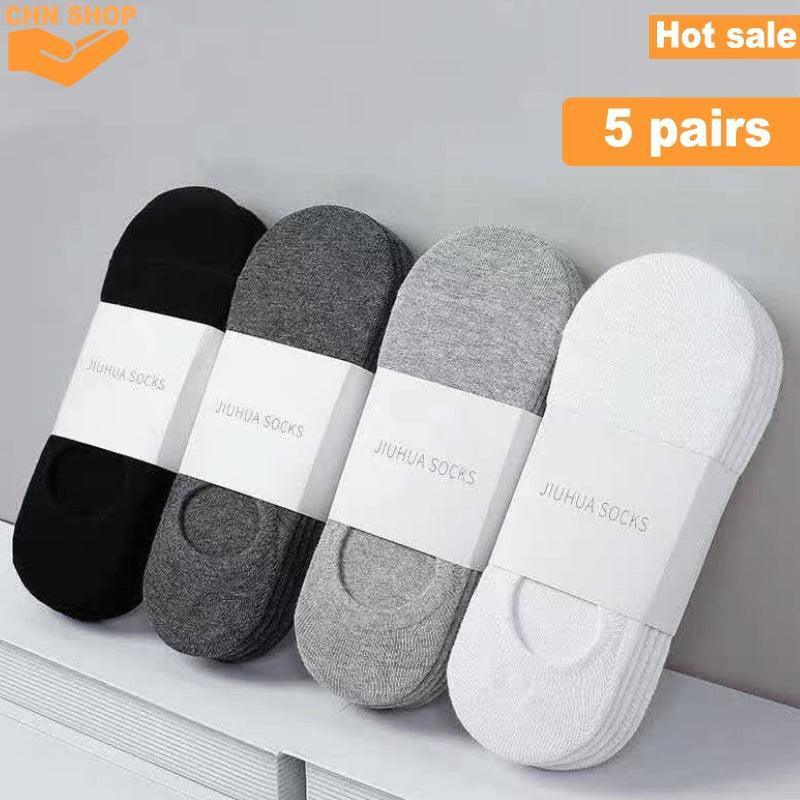 5 Pairs Boat Socks (Men's, Summer Short Socks) - ClubOn