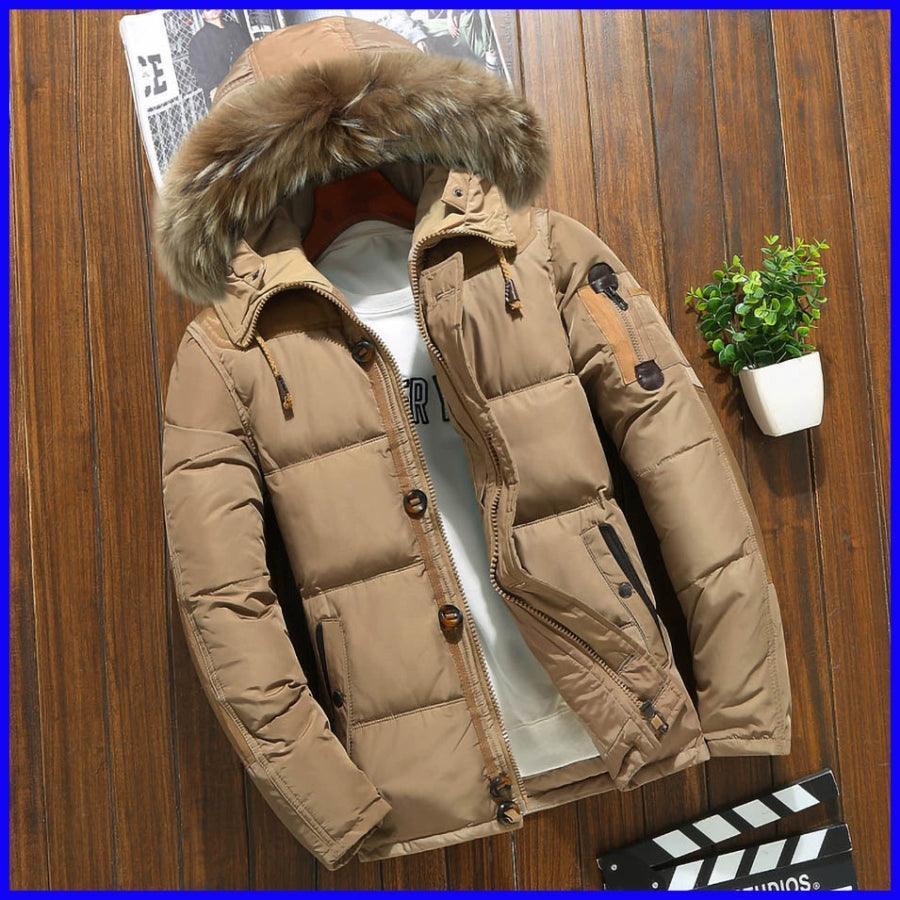 Men’s Winter Down Puffer Jacket Coat – Warm Winter Coats - ClubOn