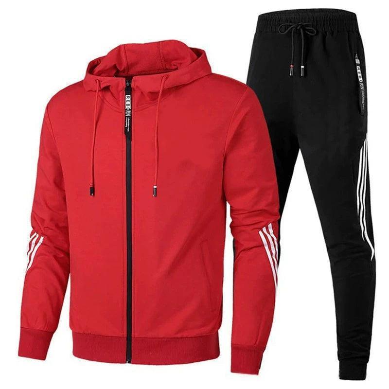 Men's Tracksuit Set – Hoodie, Jacket & Sweatpants Pants Set - ClubOn