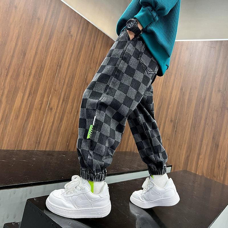 Boys' Plus Velvet Trendy Jeans - ClubOn