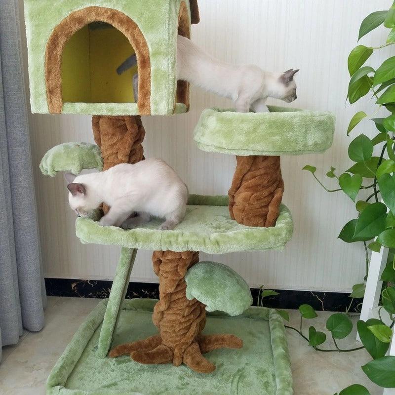 Luxury Multi-Layer Cat Tree House Condo – Modern Pet Furniture - ClubOn