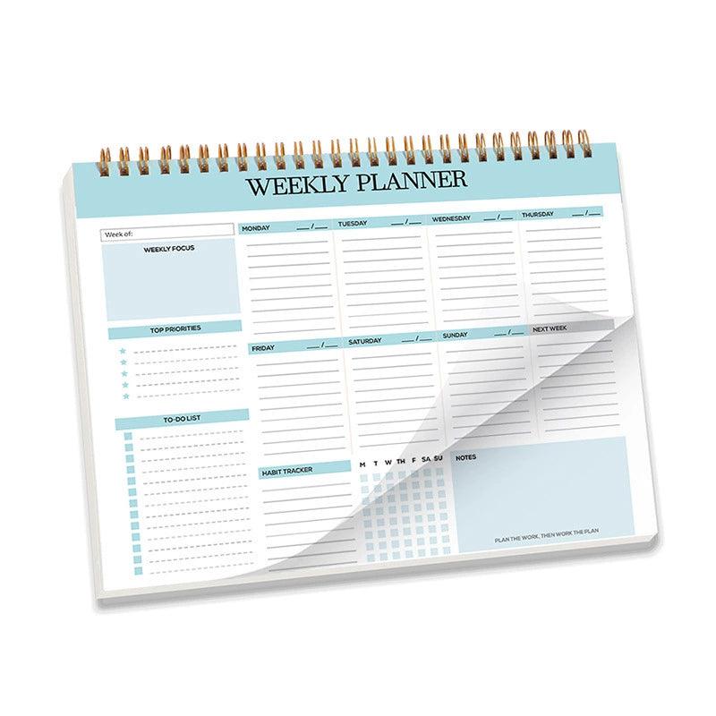 B5 Weekly Planner Notebook – Work & Life Book with Meal Planner - ClubOn