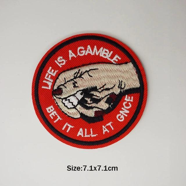 UFO Pyramid Black Embroidered Iron-On Patch – Cool Needlework Design - ClubOn