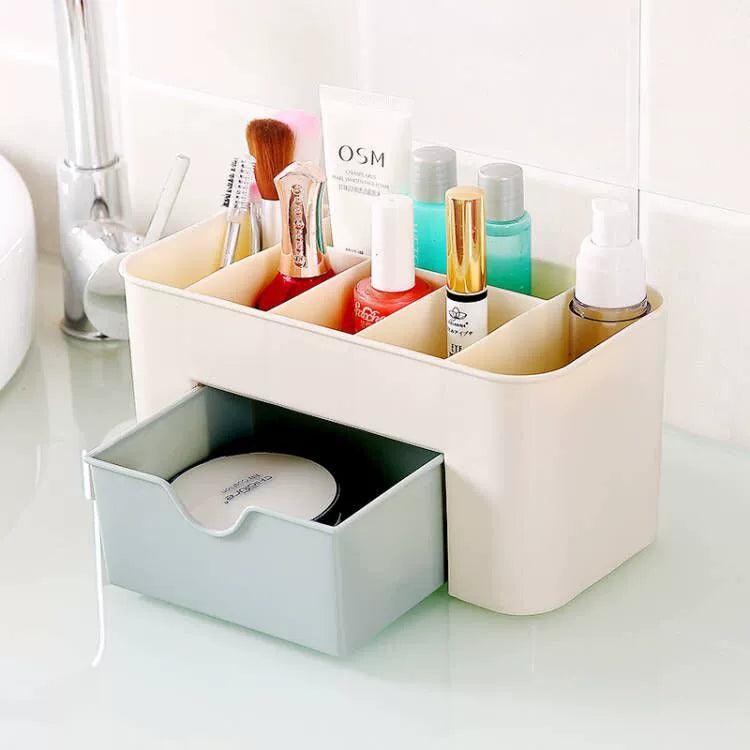 Jewelry & Cosmetics Storage Box with Drawers – Desk & Dressing Table Organizer - ClubOn