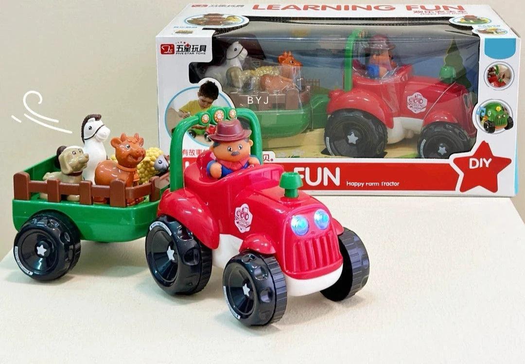 Five-Star Happy Farmer Car – Electric Farm Transport Toy for Kids - ClubOn