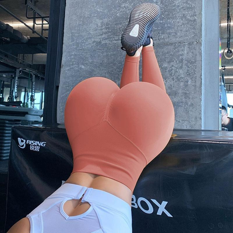 Mist Pattern Peach Hip-Lifting Fitness Pants for Women - ClubOn