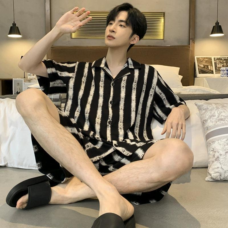 Modal Men’s Pajamas – Thin, High-End Summer Home Suit - ClubOn