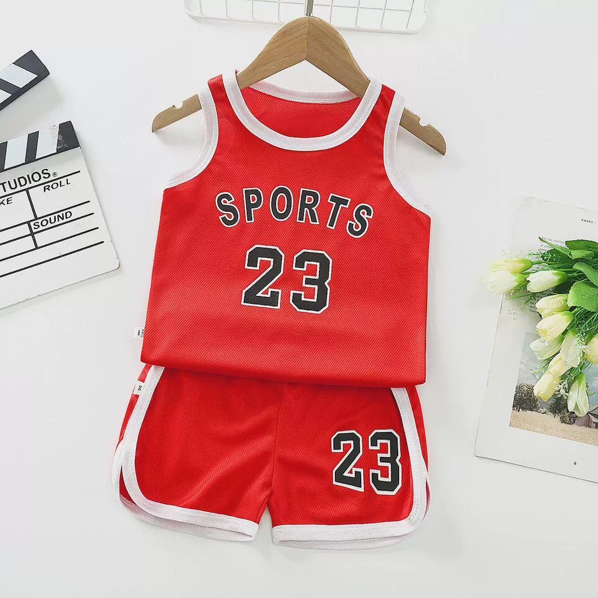 Children Sports Vest Suit – Boys & Girls Summer Basketball Set - ClubOn