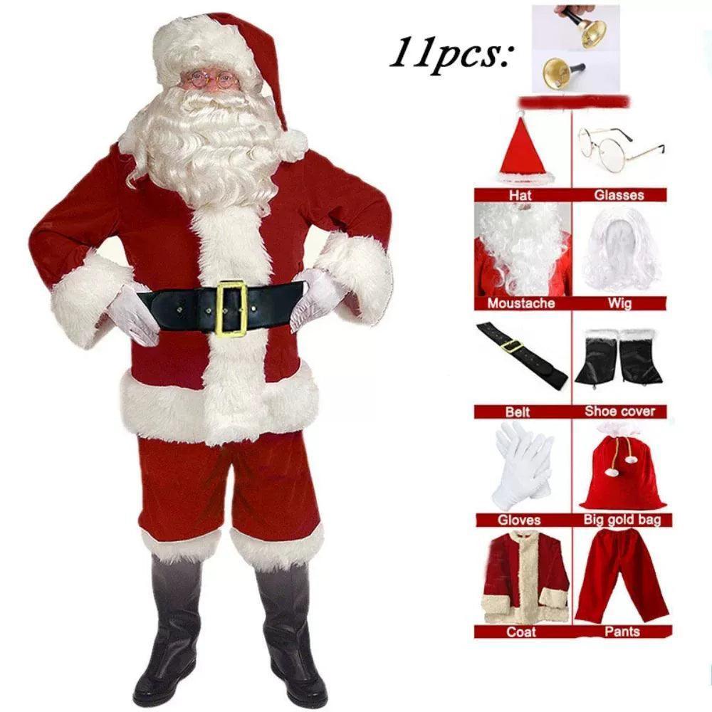 Santa Claus Cosplay Costume – Christmas & New Year Men’s Outfit - ClubOn