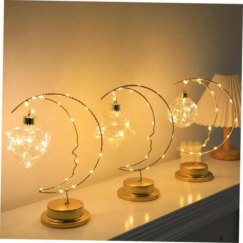 Iron Moon Christmas Decoration Lights – Indoor Holiday Ornaments - ClubOn