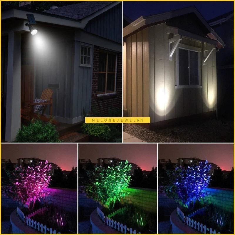 7/4 LED Solar Spotlight – Auto Color-Changing Outdoor Lighting - ClubOn