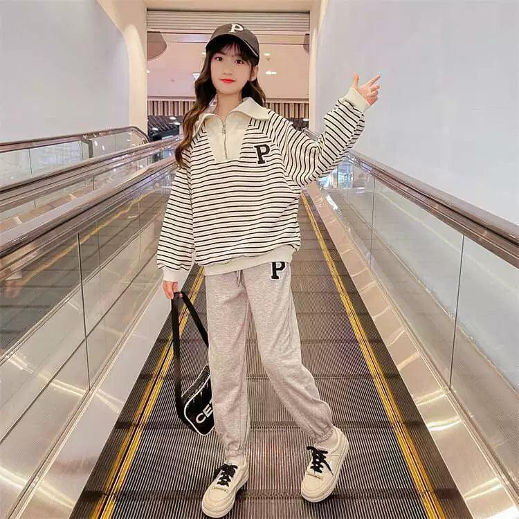 Girls' Stylish Sports Suit – New Spring & Autumn Fashion - ClubOn