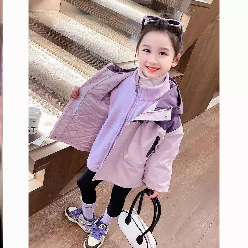 Girls' Three-in-One Windproof Jacket - ClubOn